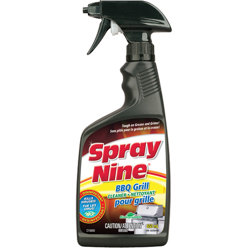 Nettoyant pour grille de BBQ Spray Nine, 650 ml, Bouteille &agrave; g&acirc;chette Solutions industrielles ALPHA