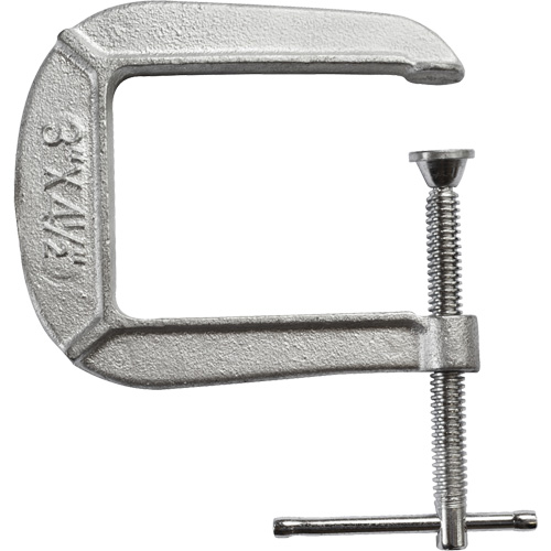 Serre-joint en C de s&eacute;rie l&eacute;g&egrave;re, Capacit&eacute; de 3" (76 mm), Profondeur de gorge de 4-1/2" (114 mm) Solutions industrielles ALPHA