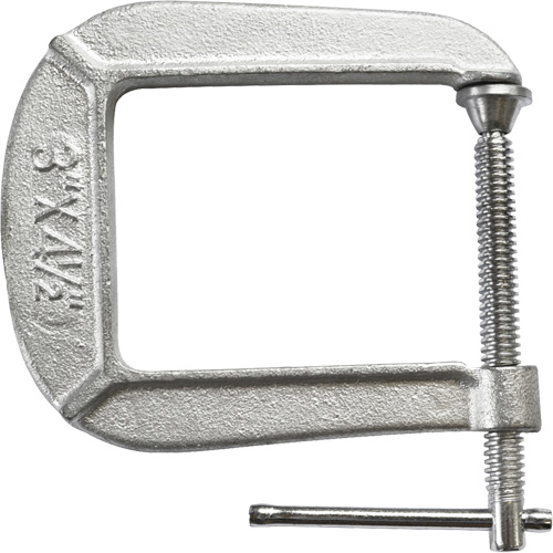 Serre-joint en C de s&eacute;rie l&eacute;g&egrave;re, Capacit&eacute; de 3" (76 mm), Profondeur de gorge de 4-1/2" (114 mm) Solutions industrielles ALPHA