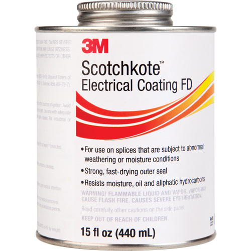 Rev&ecirc;tement &eacute;lectrique FD Scotchkote, Transparent, 15 oz, Canette Solutions industrielles ALPHA