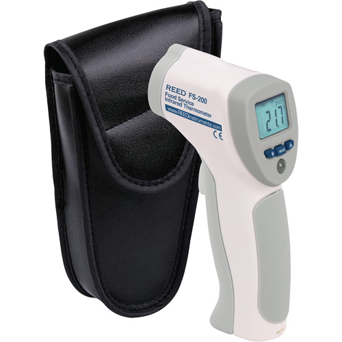 Food Service Infrared Thermometer, -4°- 392° F ( -20° - 200° C )/-58°- 4° F ( -50° - -20° C ), 8:1, Fixed Emmissivity Solutions industrielles ALPHA