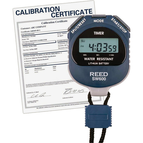 REED SW600 Stopwatch with ISO Certificate, Digital, Water Resistant Solutions industrielles ALPHA