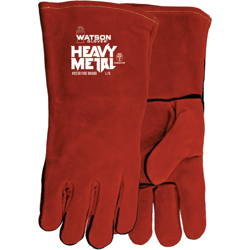 Gants de soudage Fire Brand, Cuir de vache refendu, Taille Taille unique Solutions industrielles ALPHA