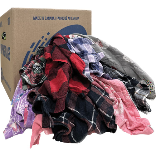 Chiffons d'essuyage, Flanelle, 10 lb Solutions industrielles ALPHA