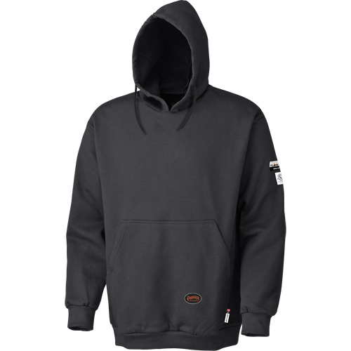 335 Flame-Resistant Pullover Hoodie, Men's, Large, Black, 22 cal/cm² Solutions industrielles ALPHA
