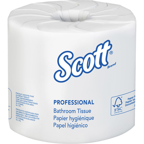 Scott&reg; Essential Toilet Paper, 2 Ply, 506 Sheets/Roll, 169' Length, White Solutions industrielles ALPHA