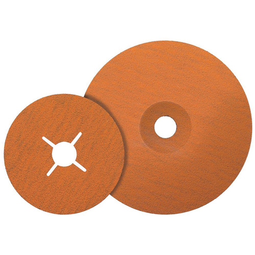 Coolcut XX Sanding Disc, Aluminum Oxide/Ceramic, 24, 4-1/2" Dia x 7/8" Arbor Solutions industrielles ALPHA