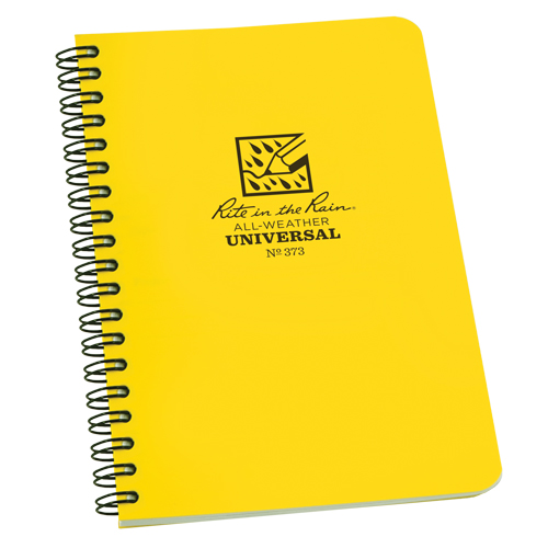 Carnet de notes de poche &agrave; spirale lat&eacute;rale, Couverture souple, Jaune, 64 Pages, 4-5/8" , 7"  Solutions industrielles ALPHA