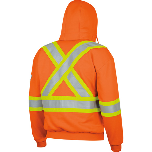338SF Flame-Resistant Zip Style Hoodie, Men's, X-Large, High Visibility Orange, 22 cal/cm² Solutions industrielles ALPHA