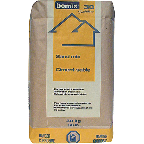 Ciment et m&eacute;lange de sable Portland, 66 lb (30 kg)/66 lb (30 kg) Solutions industrielles ALPHA