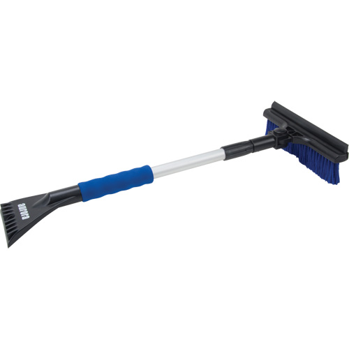 Brosse &agrave; neige t&eacute;lescopique, T&eacute;lescopique, lame Polypropyl&egrave;ne, 32-1/2" Longueur, Bleu Solutions industrielles ALPHA