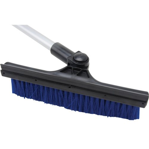 Brosse &agrave; neige t&eacute;lescopique, T&eacute;lescopique, lame Polypropyl&egrave;ne, 32-1/2" Longueur, Bleu Solutions industrielles ALPHA