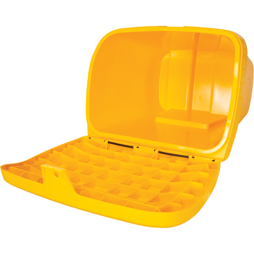 Salt & Sand Storage Bins, With Hasp, 21" x 27" x 26", 4.24 cu. ft., Yellow Solutions industrielles ALPHA