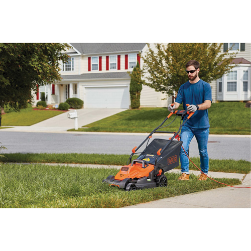 Tondeuse &agrave; gazon avec poign&eacute;e confortable, Pouss&eacute;e, &eacute;lectrique, Largeur de coupe 15" Solutions industrielles ALPHA