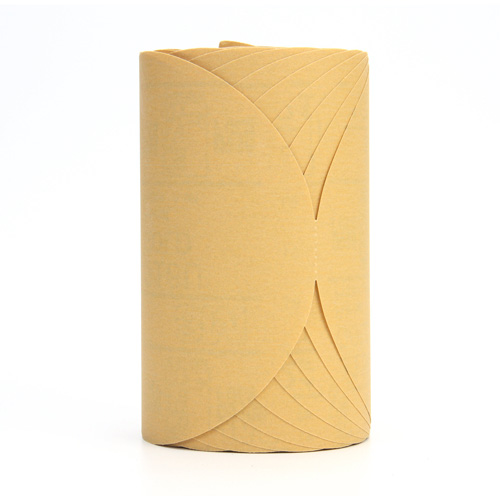 Rouleau de disques abrasifs dor&eacute;s en papier Stikit 216U, 6" dia., Grain P320, Oxyde d'aluminium Solutions industrielles ALPHA
