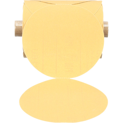 Disque abrasif dor&eacute; en rouleau de papier Stikit, 5" dia., Grain P180, Oxyde d'aluminium Solutions industrielles ALPHA