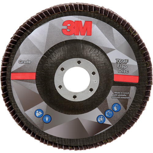 Disque &agrave; lamelles &agrave; changement rapide 769F, 5" x 7/8", Type 29, Grain 40+, C&eacute;ramique Solutions industrielles ALPHA