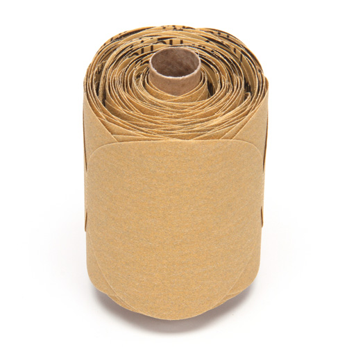 Stikit Gold Paper 216U Disc Roll, Aluminum Oxide, 5" W x 52' L, P100 Grit Solutions industrielles ALPHA