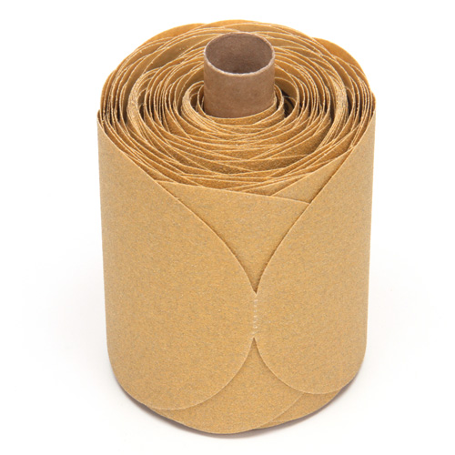 Stikit Gold Paper 216U Disc Roll, Aluminum Oxide, 5" W x 52' L, P80 Grit Solutions industrielles ALPHA