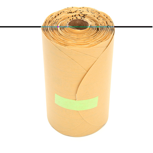 Stikit Gold Paper 216U Disc Roll, Aluminum Oxide, 6" W x 87' L, P400 Grit Solutions industrielles ALPHA