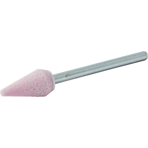 Vitrified Bond Mounted Point, B53, Aluminum Oxide, 5/16" Dia., 5/8" L, 80 Grit Solutions industrielles ALPHA