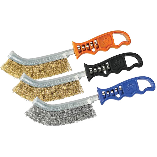 Brosse &agrave; gratter en laiton, Longueur 9-5/8" Solutions industrielles ALPHA