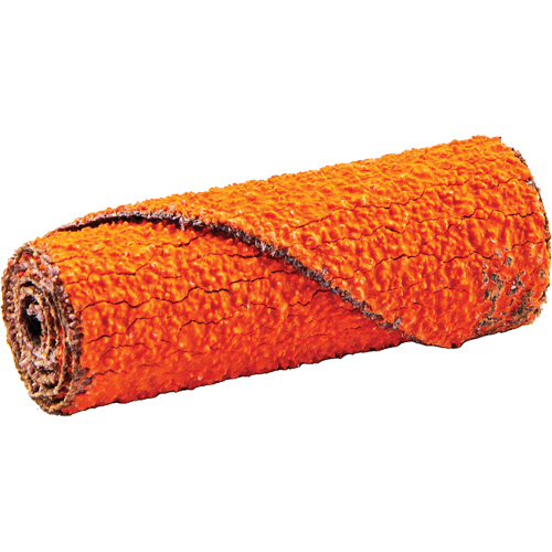 Cartouche de ruban abrasif en rouleau, 60 Grain, 1/2" dia., C&eacute;ramique d'alumine, 1-1/2" lo, 1/8" Dimension de l'arbre Solutions industrielles ALPHA