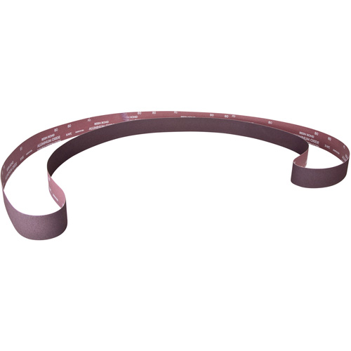 Metalite&reg; Narrow Backstand Sanding Belt, 4" W x 132" L, Aluminum Oxide, 80 Grit Solutions industrielles ALPHA