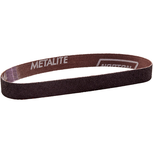 Metalite&reg; Cloth File Sanding Belt, 3/4" W x 20-1/2" L, Aluminum Oxide, 60 Grit Solutions industrielles ALPHA