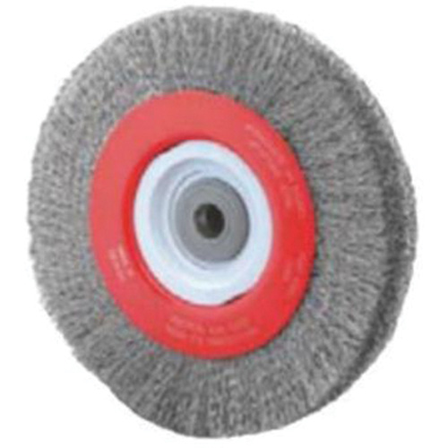 Roue d'&eacute;tabli sertie, 8" dia., Fils 0,014", Arbre 1/2"-2 Solutions industrielles ALPHA