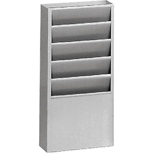 Literature Storage Racks, Stationary, 5 Slots, Steel, 9-3/4" W x 4-1/8" D x 21" H Solutions industrielles ALPHA
