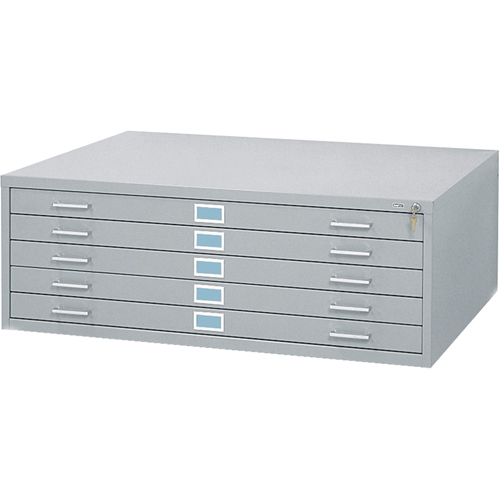 Classeurs en acier pour plans, 5 Tiroirs, 46-3/8" la x 35-3/8" p x 16-1/2" h Solutions industrielles ALPHA
