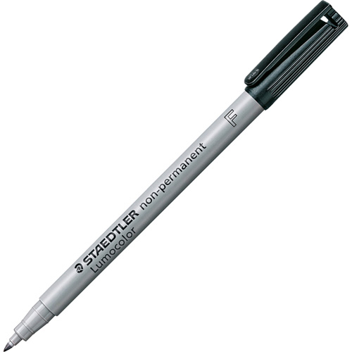 Lumocolor&reg; Non Permanent Fine Tip Black Marker, Black, Fine Tip Solutions industrielles ALPHA