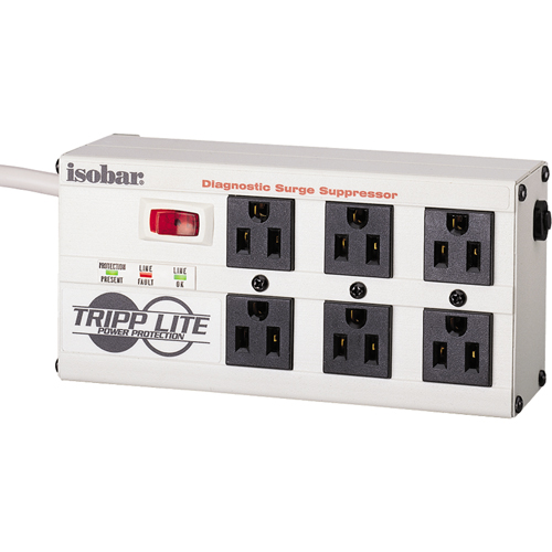 Isobar&reg; Premium Surge Suppressors, 6 Outlets, 2850 J, 1440 W, 6' Cord Solutions industrielles ALPHA