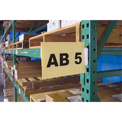 Slip 'N Stik Warehouse Aisle Sign Kits, 11" x 8-1/2", Plastic Solutions industrielles ALPHA