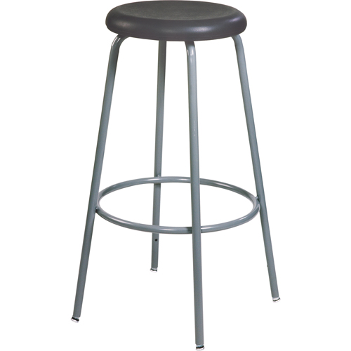 Tabouret de s&eacute;rie 500, Stationnaire, Ajustable, 20" - 28", Polyur&eacute;thane Si&egrave;ge, Noir Solutions industrielles ALPHA