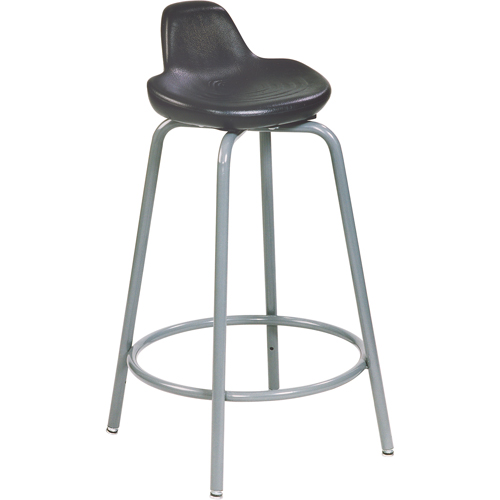Tabouret de s&eacute;rie 500, Position assise/debout, Ajustable, 18" - 26", Polyur&eacute;thane Si&egrave;ge, Noir Solutions industrielles ALPHA