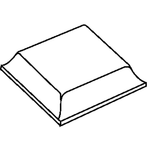 Bumpon Tapered Square Protective Bumpers Solutions industrielles ALPHA