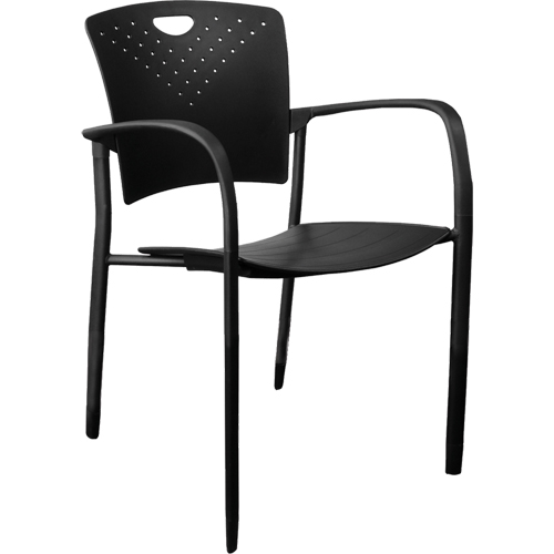 Chaises empilables MaxX StaxX, Polypropyl&egrave;ne, Hauteur 17-1/4", Capacit&eacute; 275 lb, Noir Solutions industrielles ALPHA