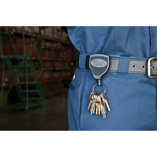 Super48 Key Chains, Polycarbonate, 48" Cable, Belt Clip Attachment Solutions industrielles ALPHA