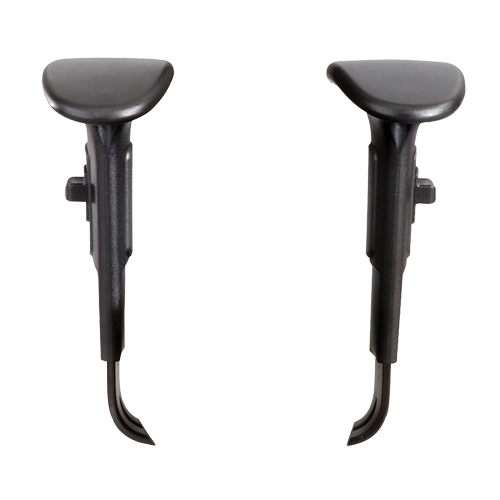 Ensemble d'accoudoirs rembourr&eacute;s en T ajustables Solutions industrielles ALPHA