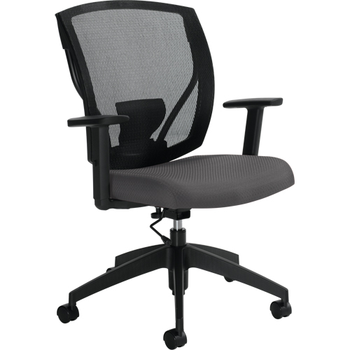 Chaises de travail, Vinyle, Charbon, Capacit&eacute; 300 lb Solutions industrielles ALPHA