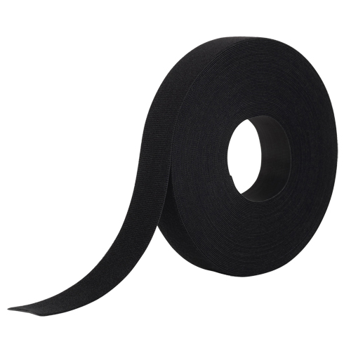 Ruban d'attaches One-Wrap, Boucle et crochet, 25 vg x 1", Auto-aggripant, Noir Solutions industrielles ALPHA