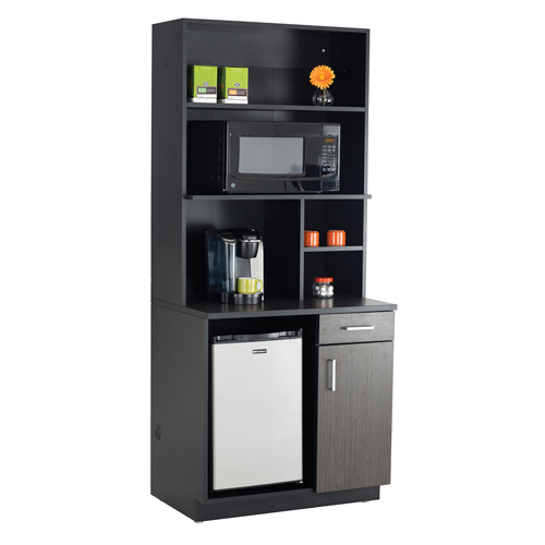 Armoire modulaire, M&eacute;lamine, 39" h x 36" la x 25" P, Nuit d'Asie/noir Solutions industrielles ALPHA