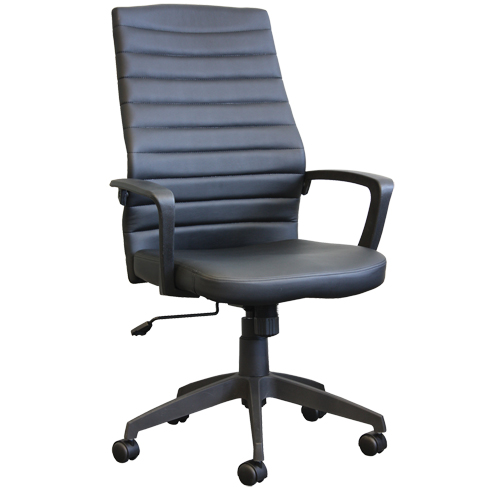 Activ A-128 Office Chair, Polyurethane, Black, 275 lbs. Capacity Solutions industrielles ALPHA