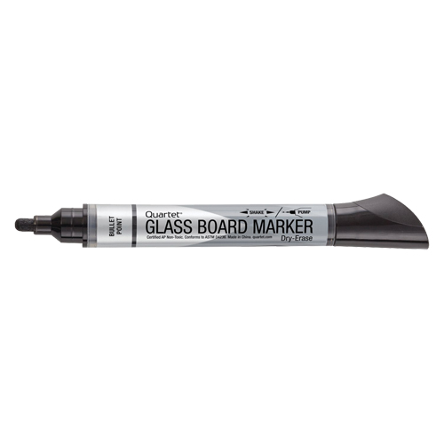Marqueur effaçable &agrave; sec pour verre de premi&egrave;re qualit&eacute;, Noir, Pointe Ronde Solutions industrielles ALPHA