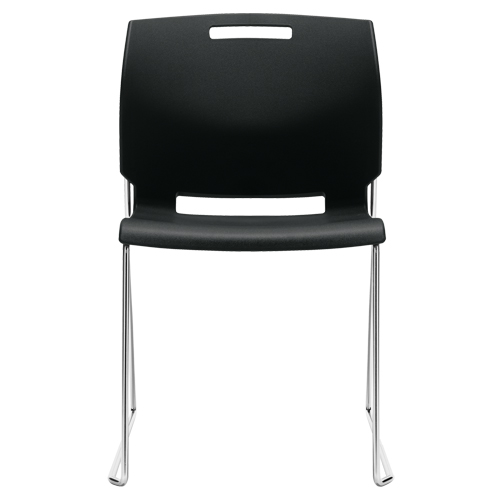 Chaise, Plastique, Hauteur 32-1/2", Capacit&eacute; 300 lb, Noir Solutions industrielles ALPHA