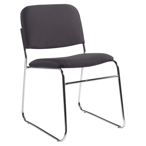 Chaise sans accoudoirs, Tissu, Hauteur 30", Capacit&eacute; 200 lb, Noir Solutions industrielles ALPHA