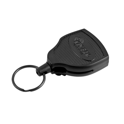 Porte-cl&eacute;s autor&eacute;tractable robuste Super48, Polycarbonate, C&acirc;ble 48", Fixation Agrafe de ceinture Solutions industrielles ALPHA