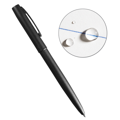 All-Weather Metal Pen, Blue, 0.8 mm, Retractable Solutions industrielles ALPHA